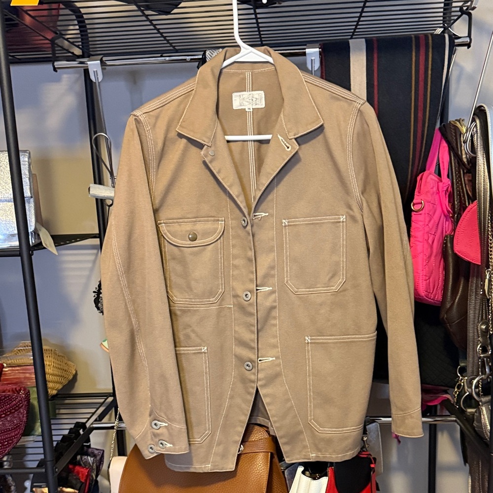 Denim Jacket in Tan